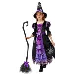 Cute Halloween Witch Dress for Kids, Purple