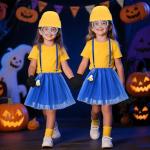 Girls' Halloween Costume Set with Accessories