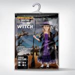Cute Halloween Witch Dress for Kids, Purple
