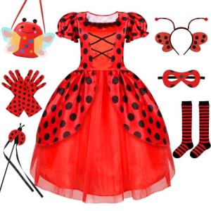 Cute Ladybug Costume for Girls Ages 5-6