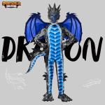 Kids Dragon Costume with Wings and Mask