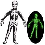 Kids Halloween Skeleton Costume Outfit