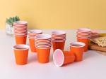 Orange Plastic Shot Cups - 100 Pack for Parties