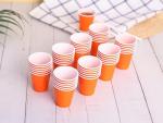 Orange Plastic Shot Cups - 100 Pack for Parties