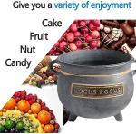 Spooky Halloween Cauldron with Spoon for Decor