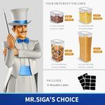 16-Pack Airtight Food Storage Containers with Labels