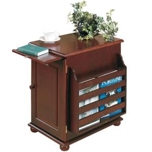 Classic Cherry Wooden Magazine Storage Table