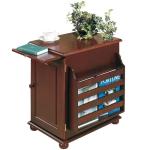 Classic Cherry Wooden Magazine Storage Table