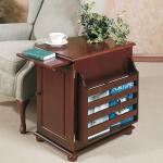 Classic Cherry Wooden Magazine Storage Table