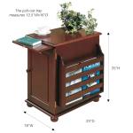 Classic Cherry Wooden Magazine Storage Table