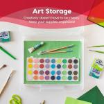 IRIS USA Board Game Storage and Organizer Portable Plastic Project Case Box with Snap-Tight Latch, 6-Pack, Fits 8.5" x 11" and A4 Papers, for Magazine Document Craft Hobby Art Supplies, Thick, Clear