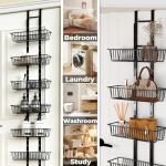 8-Tier Over the Door Pantry Organizer with Baskets