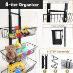 8-Tier Over the Door Pantry Organizer with Baskets