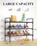 Space-Saving Shoe Rack for Closet and Entryway
