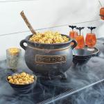 Spooky Halloween Cauldron with Spoon for Decor