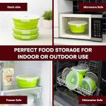 Collapsible Silicone Food Storage Containers - Set of 3