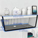 8-Pack Under Shelf Storage Baskets - Black