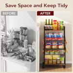 Homsorout Rolling Can Organizer for Pantry