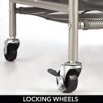 Portable Laundry Sorter Cart with Hanging Bar