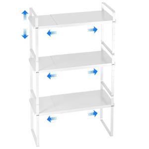 Expandable Cabinet Shelf Organizer - 3 Pack