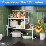 Expandable Cabinet Shelf Organizer - 3 Pack