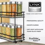 LYNK Pull Out Spice Rack Organizer - 2 Tier