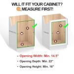 2-Tier Pull Out Shelves for Kitchen Cabinets