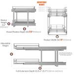 2-Tier Pull Out Shelves for Kitchen Cabinets