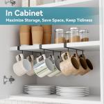 Under-Cabinet Mug Holder Organizer - Set of 3