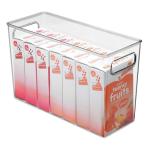 Stackable Plastic Kitchen Organizer Bin with Handles