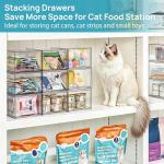 Clear Stackable Storage Drawers - 4 Pack