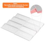 4-Tier Clear Acrylic Spice Drawer Organizer Set