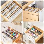 4-Tier Clear Acrylic Spice Drawer Organizer Set