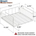 Under Shelf Storage Baskets - 2 Pack, White