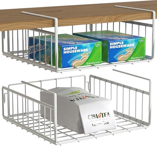 Clip-on shelf baskets