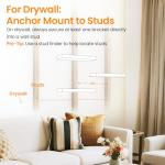 Set of 3 Rustic Wall-Mounted Floating Shelves