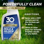 30 SECONDS Pro Mold and Mildew Stain Remover | Scrub Free | Brighter Results Instantly | Ready To Use | 32 Fl. Oz.