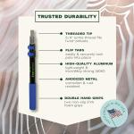 EVERSPROUT 5-to-12 Foot Cobweb Duster with Extension Pole Combo (20 Ft Reach, Medium-Stiff Bristles), Spider Web Brush with Pole - Hand-Packaged, Lightweight, 3-Stage Aluminum Pole