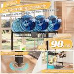 ADBIU Over The Sink Dish Drying Rack (Expandable Height and Length) Snap-On Design 2 Tier Large Dish Rack