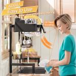 ADBIU Over The Sink Dish Drying Rack (Expandable Height and Length) Snap-On Design 2 Tier Large Dish Rack