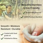 Bamboo Bread Slicer Guide Cutter For Slicing Homemade Bread, Bagels, Sourdough Loaves - Folable & Compact, Adjustable Width & Thickness, Crumb Tray, Kitchen Gadget & Gifts