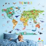 DECOWALL Animal World Wall Decals – large removable
