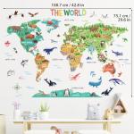 DECOWALL Animal World Wall Decals – large removable