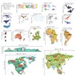 DECOWALL Animal World Wall Decals – large removable