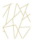 Gold Geometric Peel and Stick Wall Decals