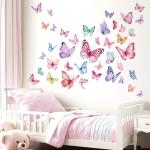 Colorful Butterfly Peel and Stick Wall Stickers