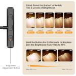 Gritin 19‑LED Rechargeable Clip‑On Book Light