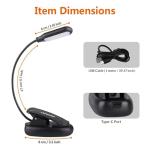 LEPOWER Clip-on LED Book Light, 3 Colors