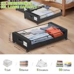 Under Bed Storage Containers with Wheels - 2-Pack