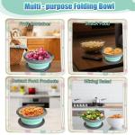 Set of 3 Collapsible Silicone Camping Bowls